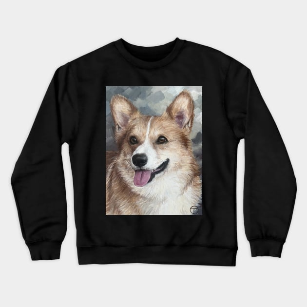 CORGI Crewneck Sweatshirt by olia-tomkova